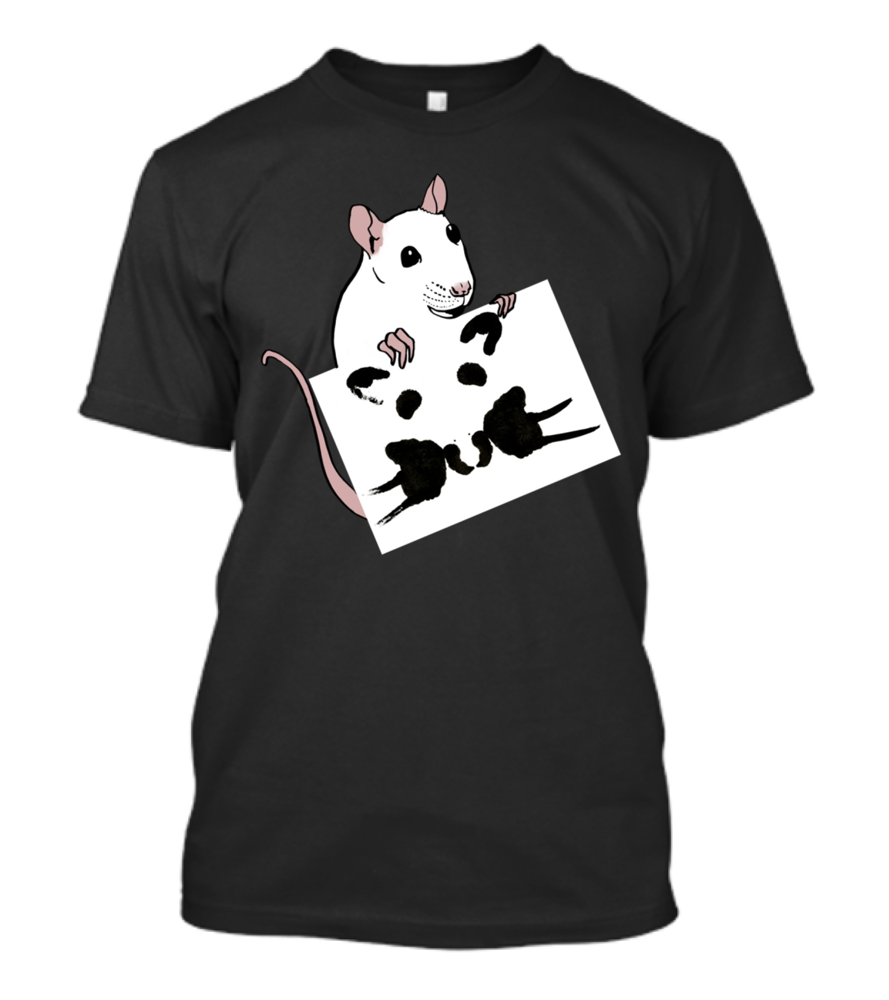 Rat Psychologist Rorschach Inkblot Test T-Shirt