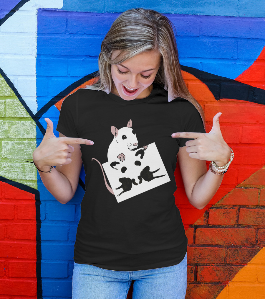 Rat Psychologist Rorschach Inkblot Test T-Shirt