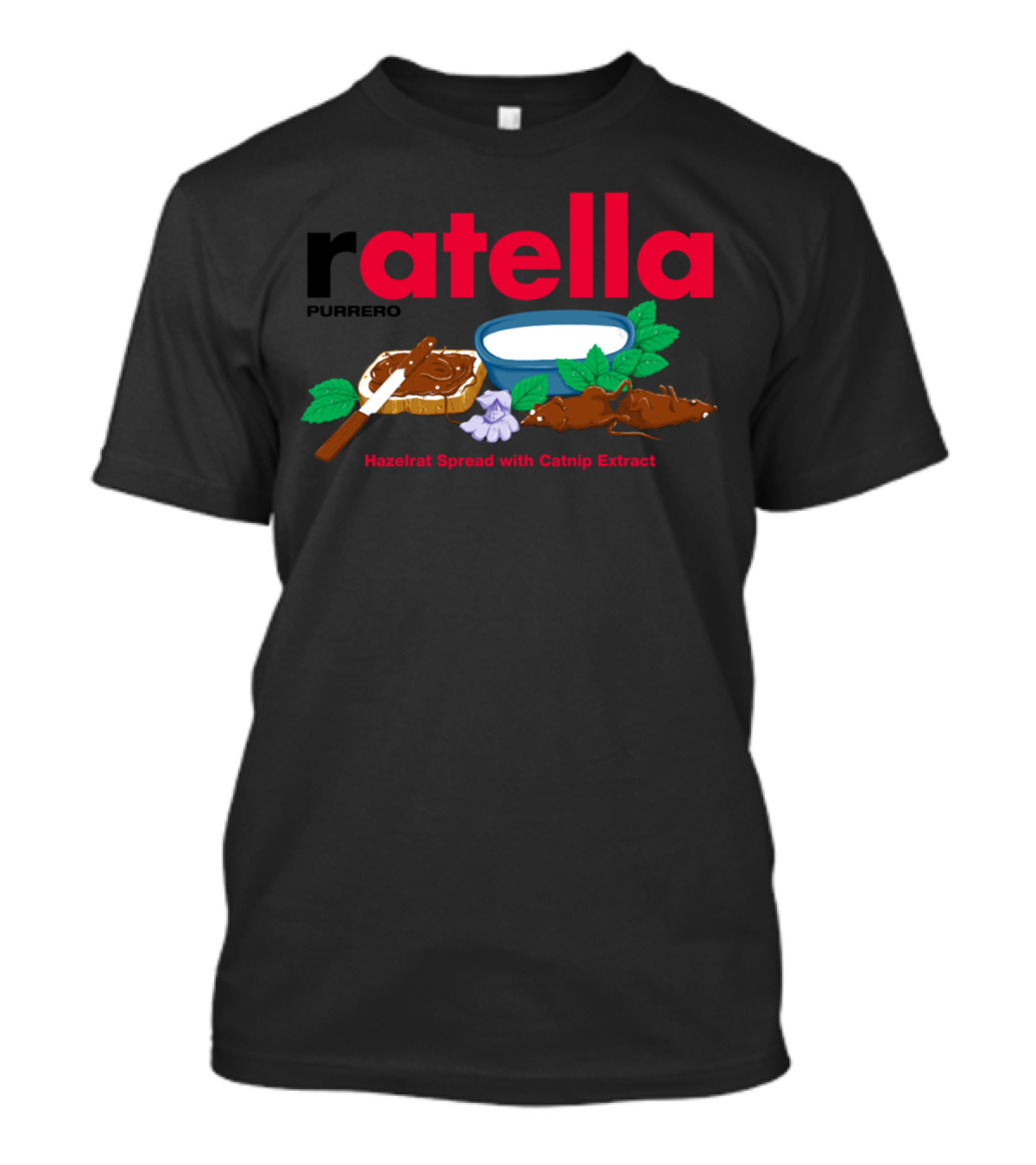 Ratella Purrero Hazelnut Spread With Catnip Extract T-Shirt