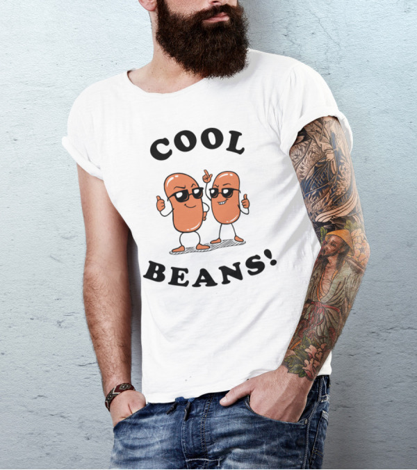 COOL BEANS Fun Cartoon Characters Thumbs Up T-Shirt