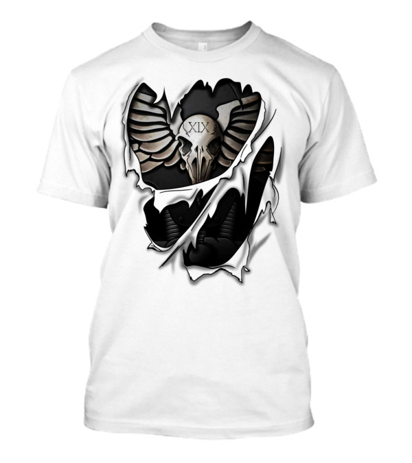 Raven Guard Armor XIX Skull Wings T-Shirt