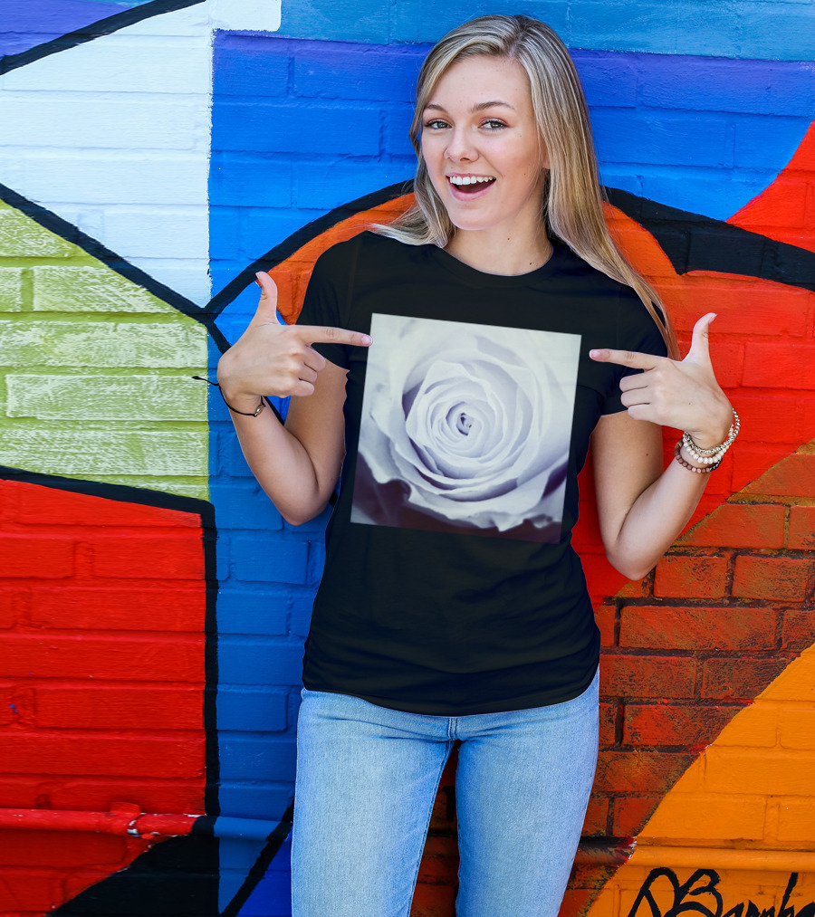 A Rose By Any Other Name White Bloom Elegance T-Shirt