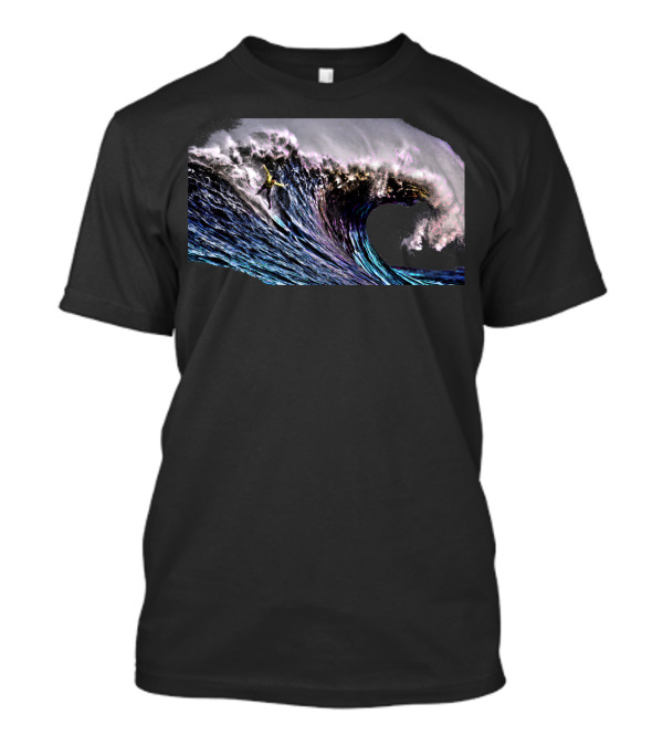 Surfing Man Riding A Giant Wave T-Shirt