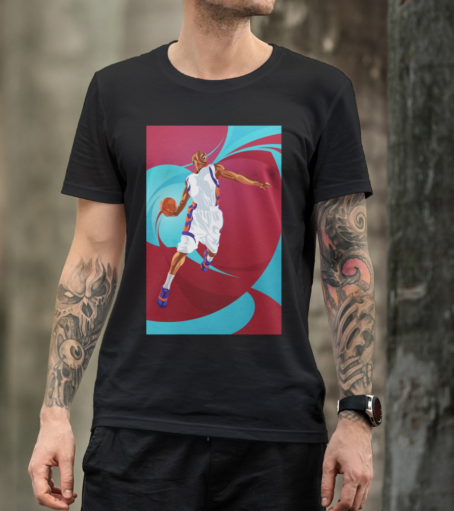 Basketball Jump Shot Dynamic Motion By Nik T-Shirt