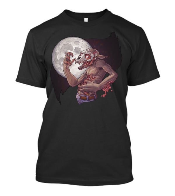 Neverending Curse Werewolf Under Full Moon T-Shirt