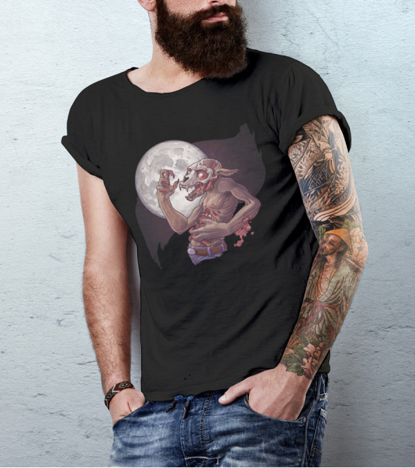 Neverending Curse Werewolf Under Full Moon T-Shirt