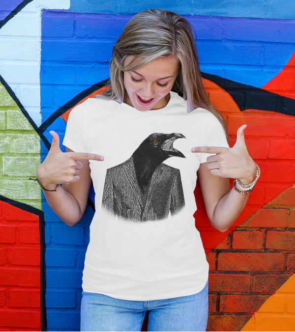 Ravens Head Suit Top Bird T-Shirt