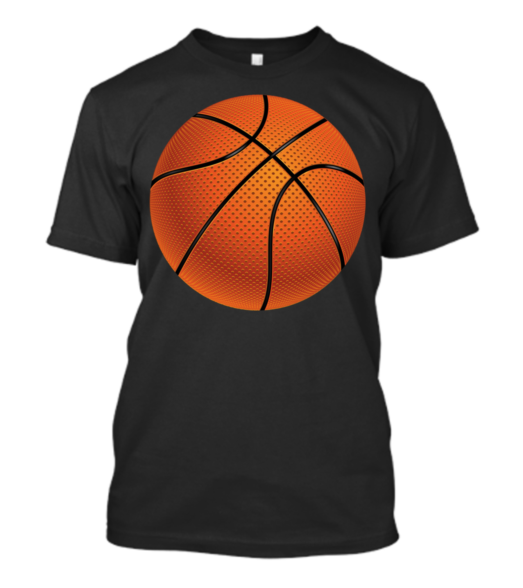 Basketball Ball Orange Textured Sphere T-Shirt