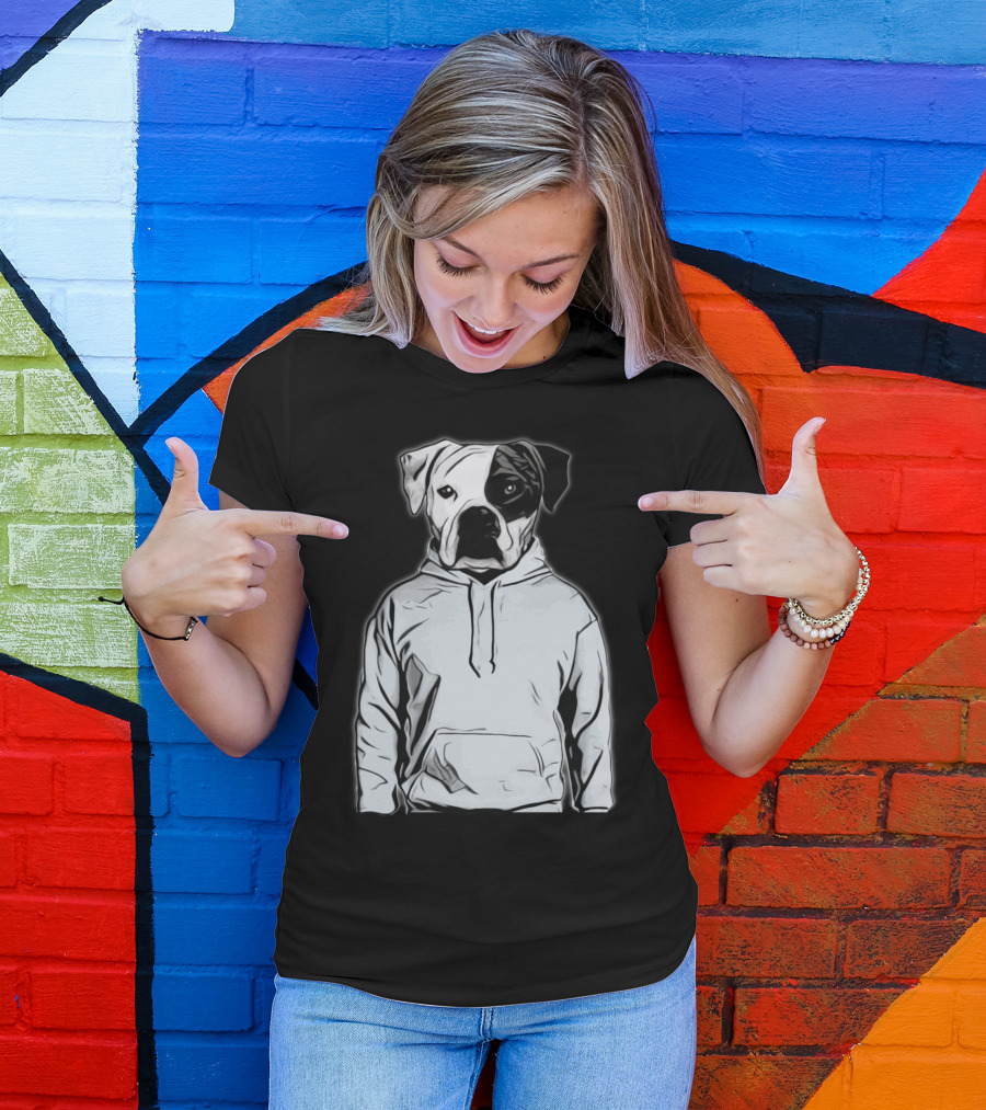 Cool Dog Hoodie Style Pup T-Shirt