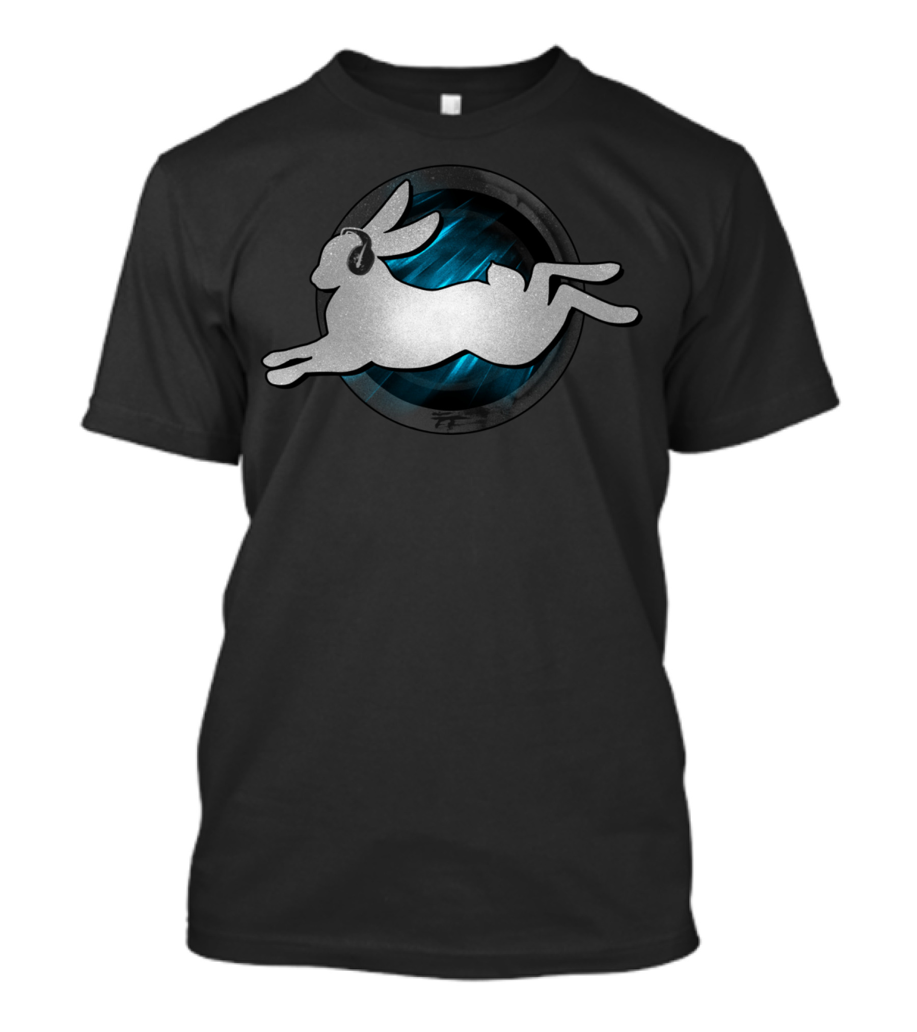 Lynxaria Galactic Bunny Headphone T-Shirt