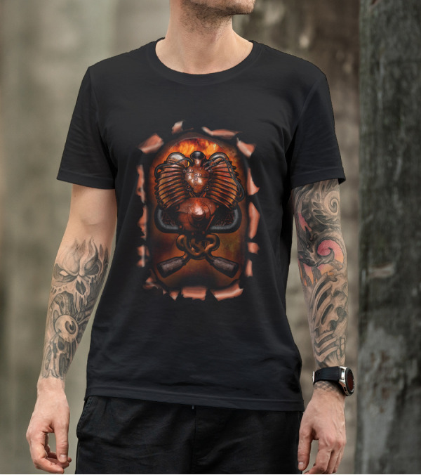 Anatomy Motor Engine Heart T-Shirt