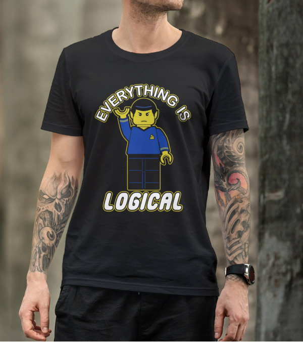 Everything Is Logical Vulcan Minifigure Gesture T-Shirt