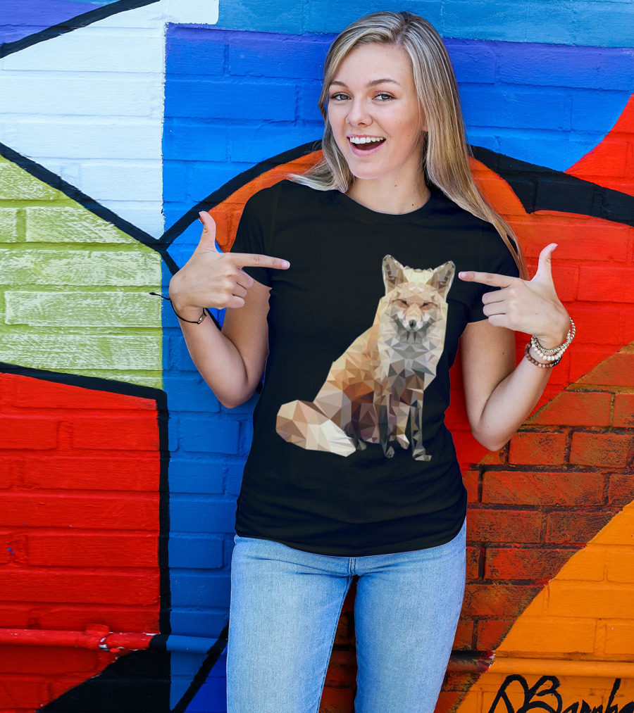 Polygonal Cool Fox T-Shirt