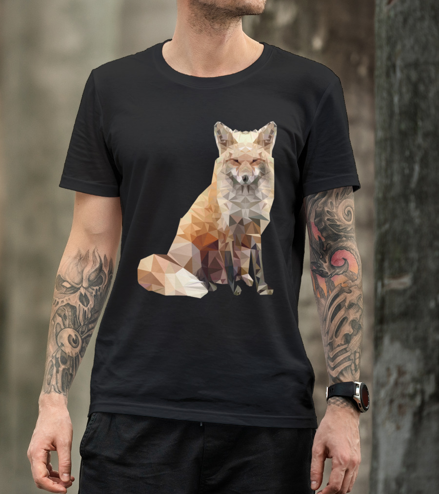 Polygonal Cool Fox T-Shirt