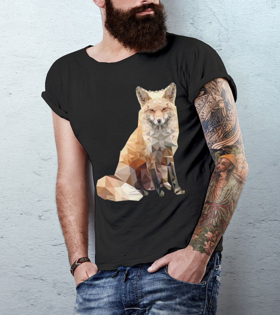 Polygonal Cool Fox T-Shirt