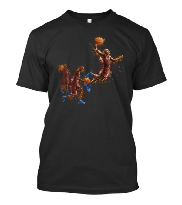 Basketball Dunk Sequence Movement T-Shirt