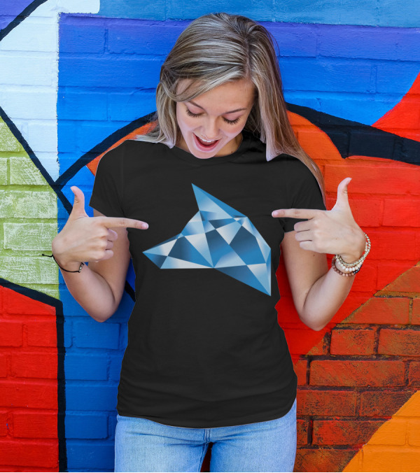 Diamond Dog Faceted Blue Gem T-Shirt