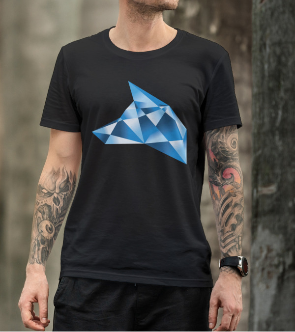 Diamond Dog Faceted Blue Gem T-Shirt