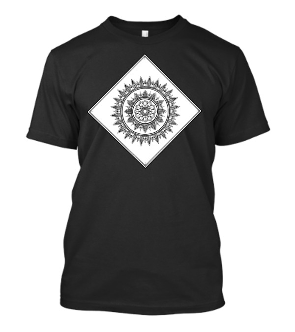 Diamond Mandala Sunburst Geometric T-Shirt