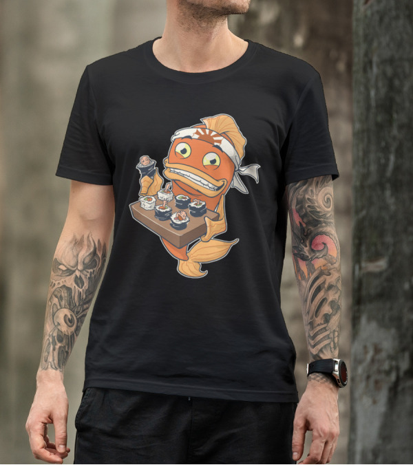 Sushi Fish Serving Platter With Nigiri And Rolls T-Shirt