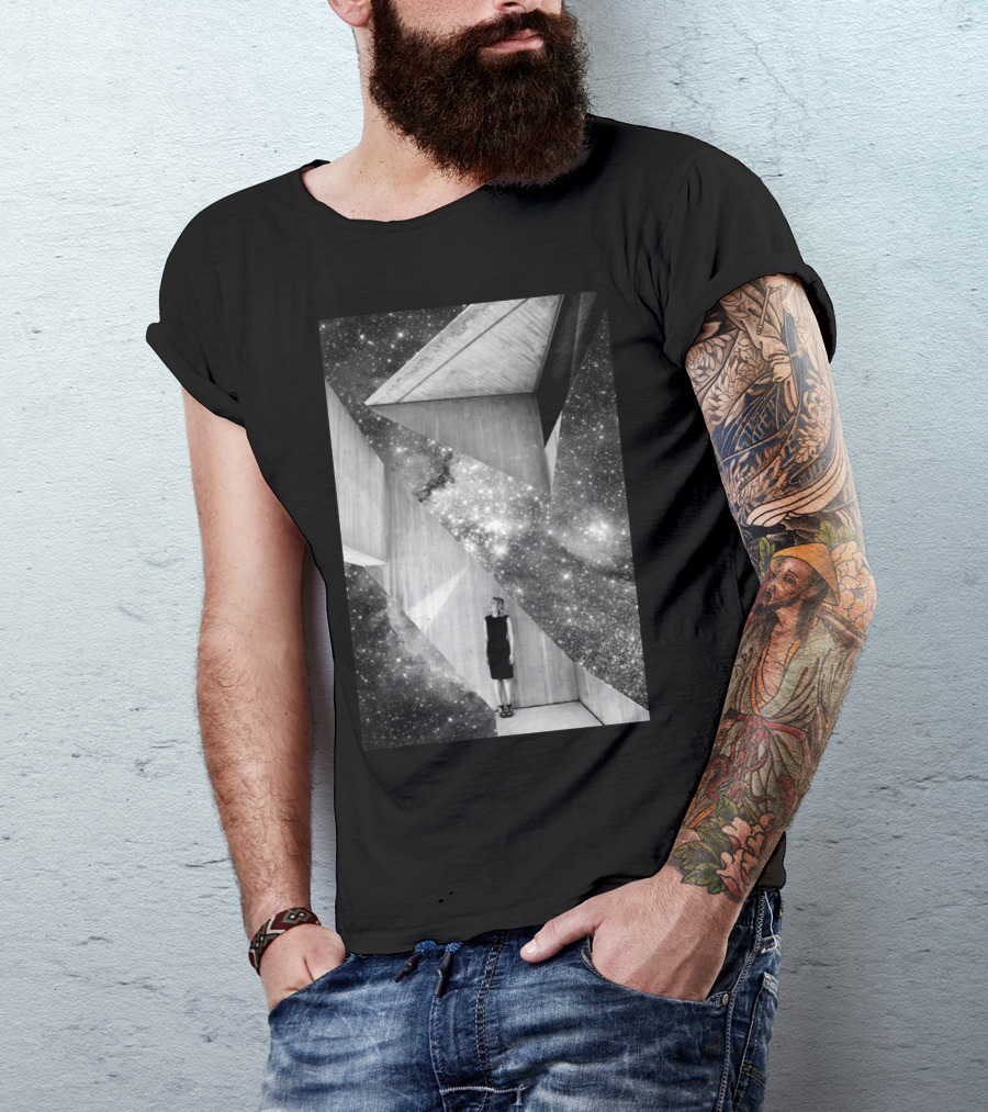 Sliver Of Hope Amidst Cosmic Architecture T-Shirt