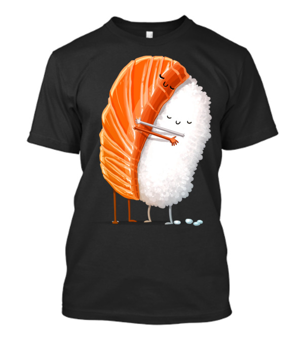 Sushi Hug Salmon Nigiri Embrace T-Shirt