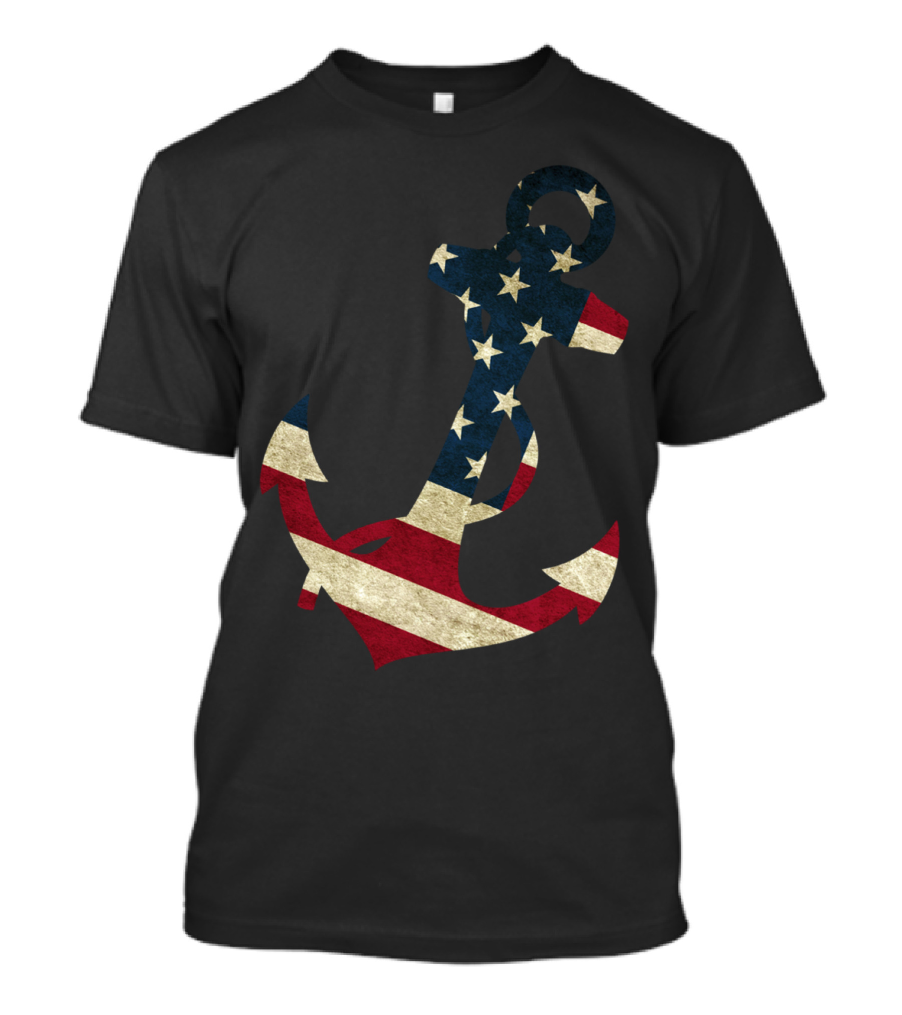 American Flag Anchor 4th Of July T-Shirt