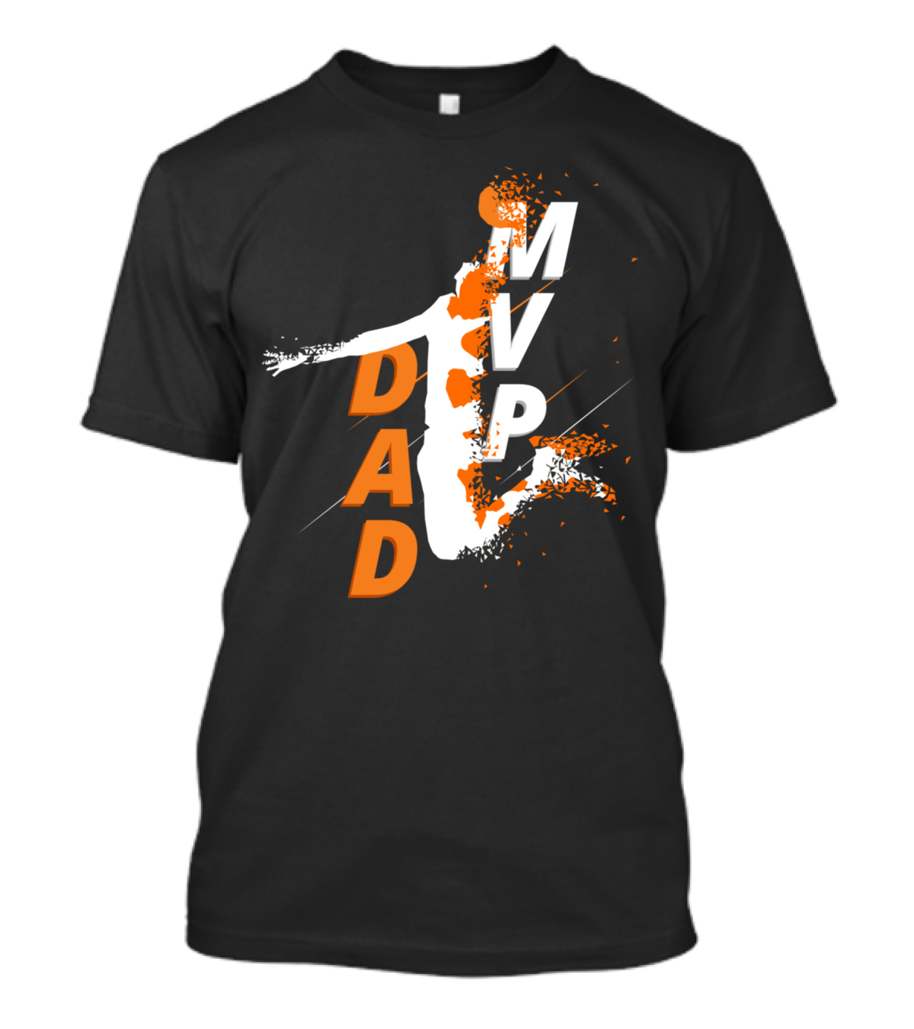 Dad MVP Basketball Jumper Action T-Shirt