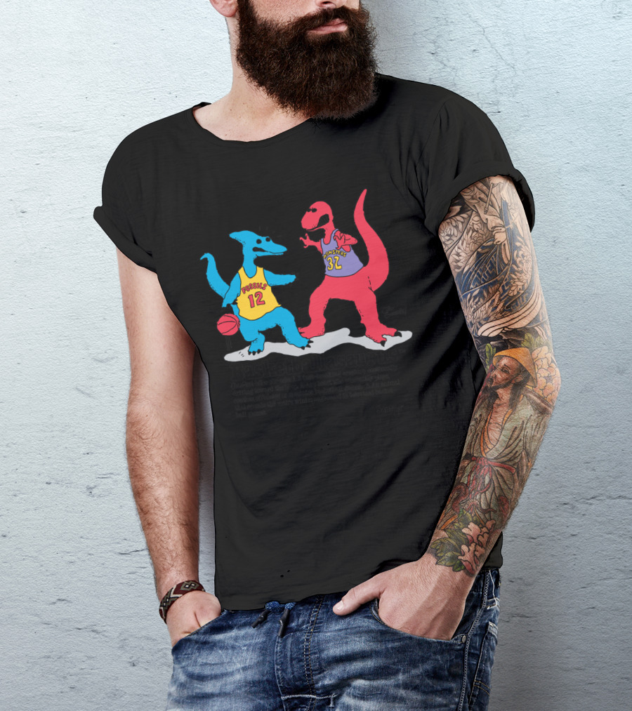 Basketballasaurus Fossils 12 Monsters 32 T-Shirt