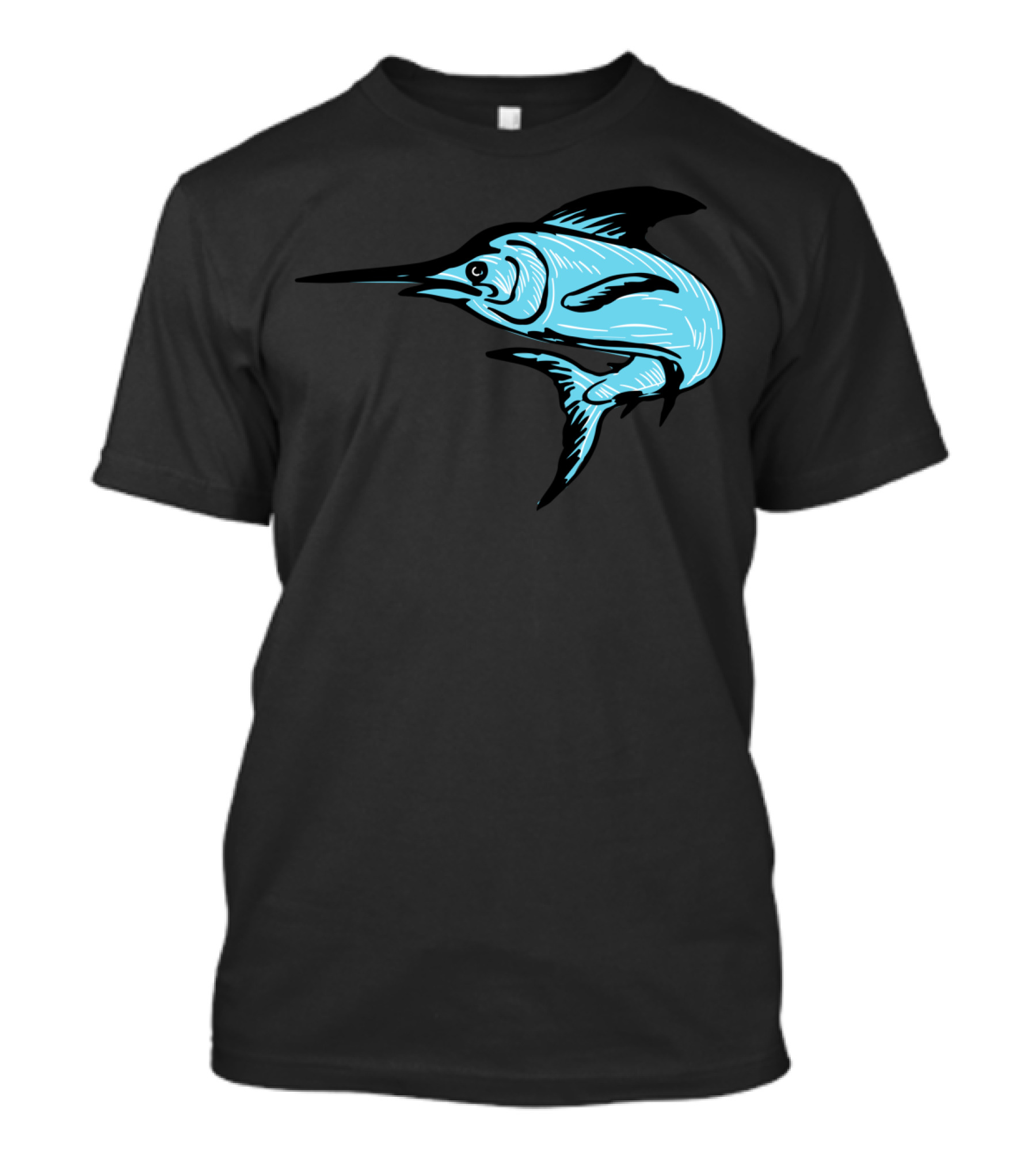 Blue Marlin Fish Jumping T-Shirt