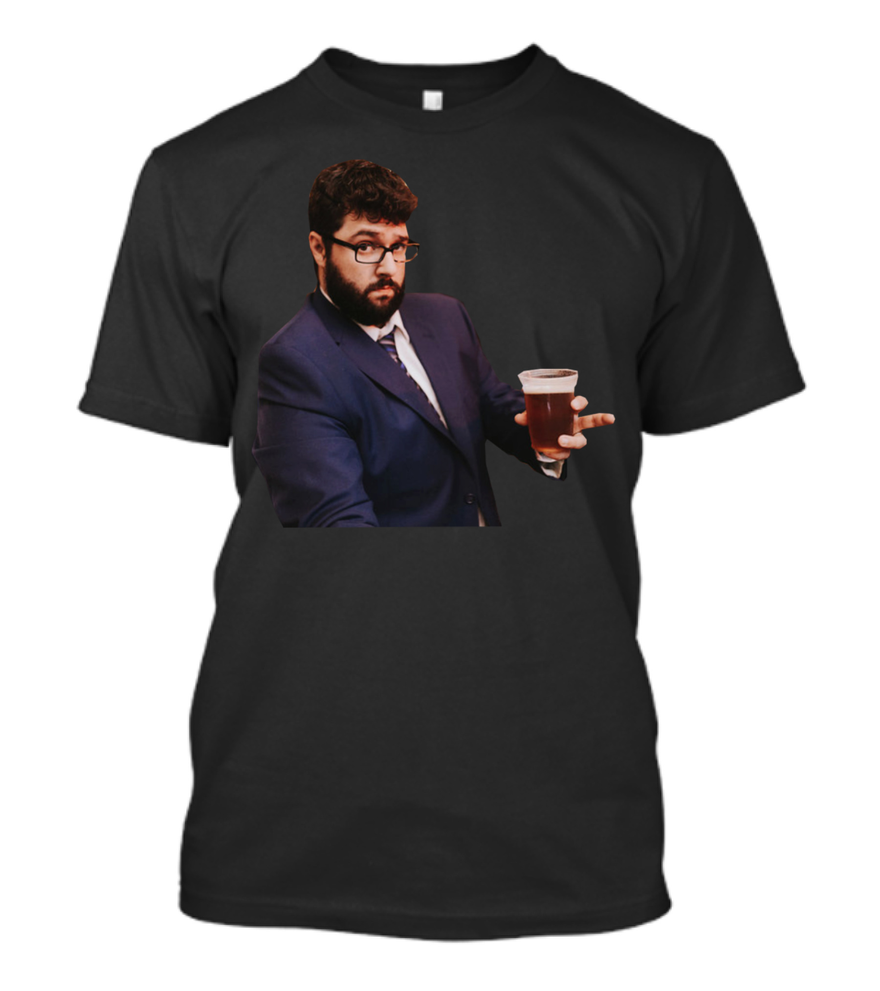 Swagger Suit Man Holding Beer Cup T-Shirt
