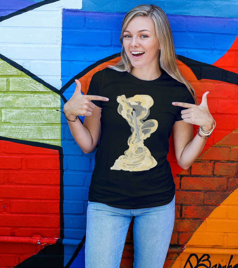A Very Hot Noodle Galaxy Of Steam With Fork Swirl T-Shirt