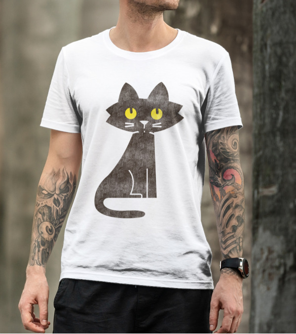 Hungry Hungry Cat With Computer Mouse In Mouth T-Shirt