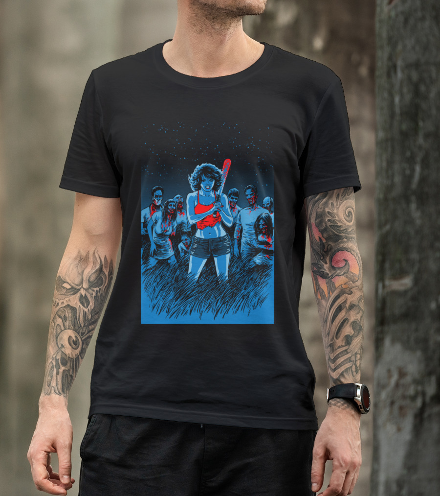 BATTER UP Zombie Apocalypse Night Fight T-Shirt
