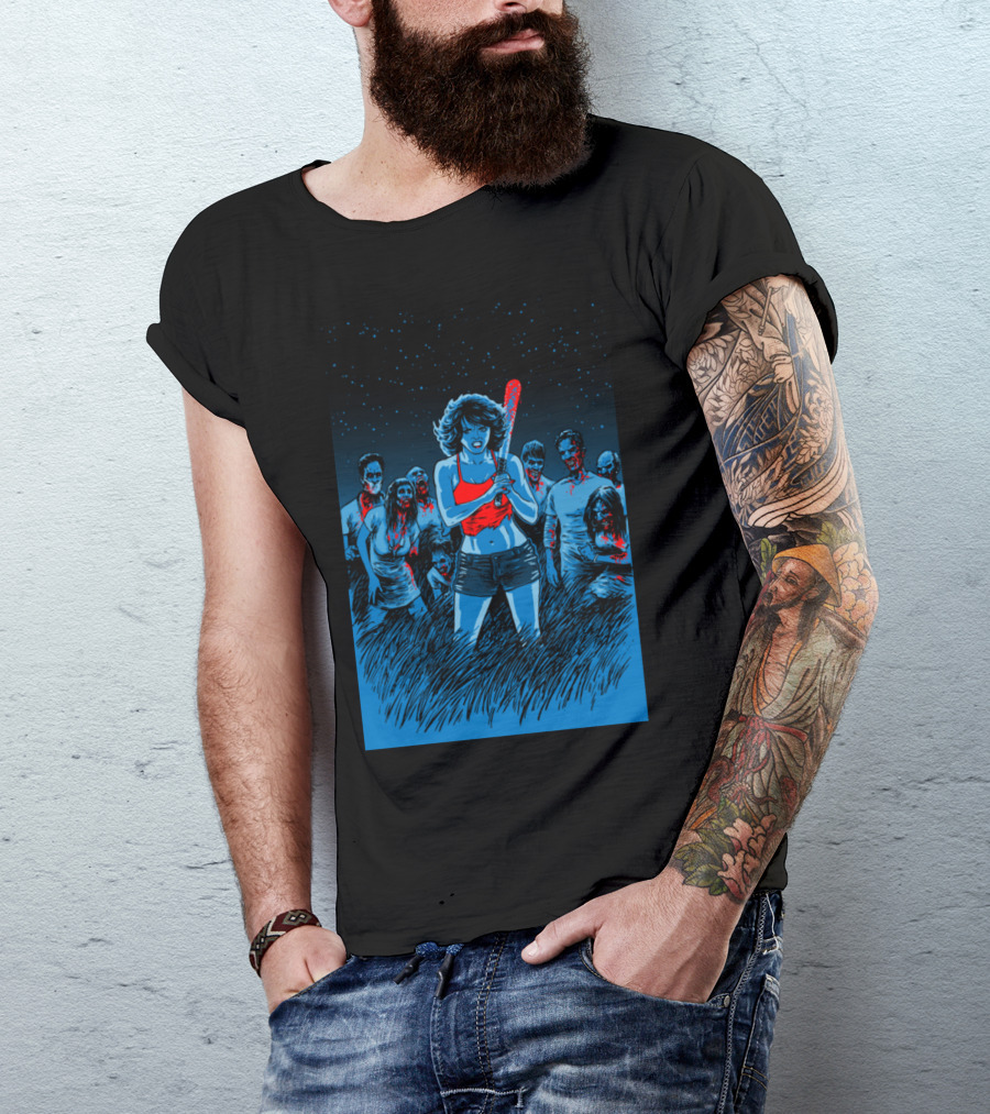 BATTER UP Zombie Apocalypse Night Fight T-Shirt