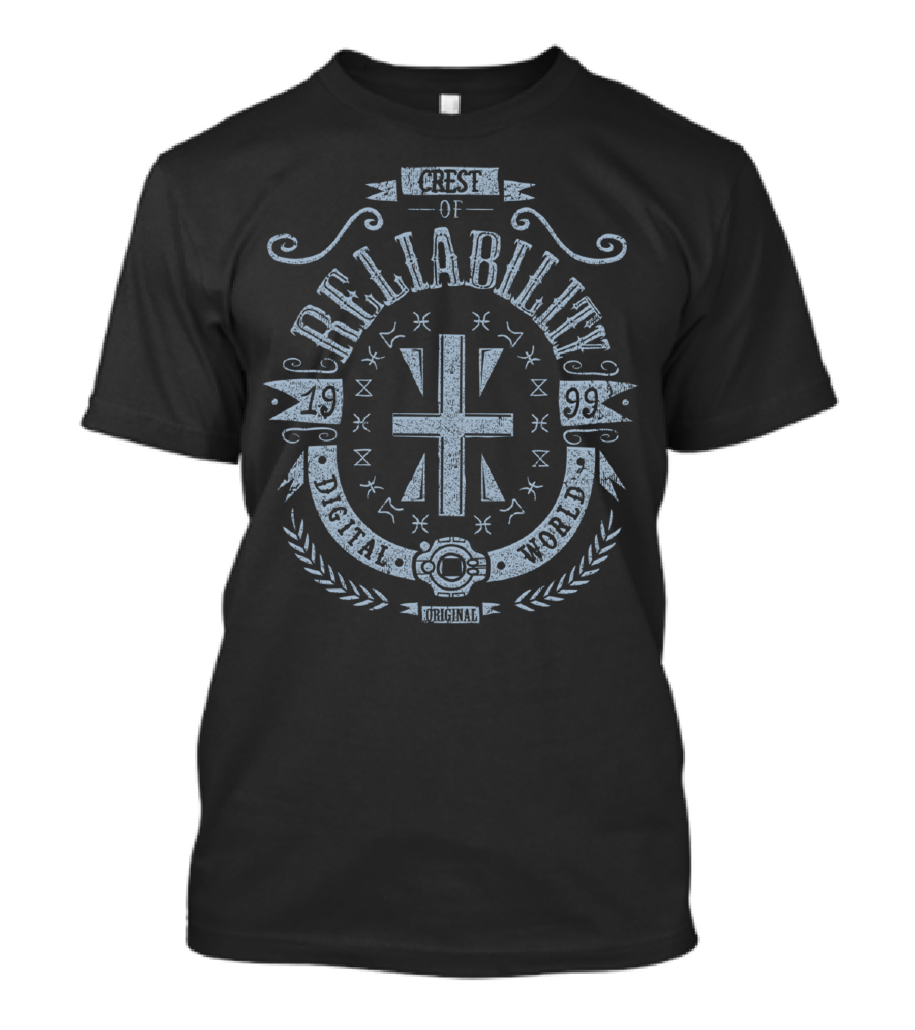 Crest Of Digital Reliability 1999 Original World T-Shirt