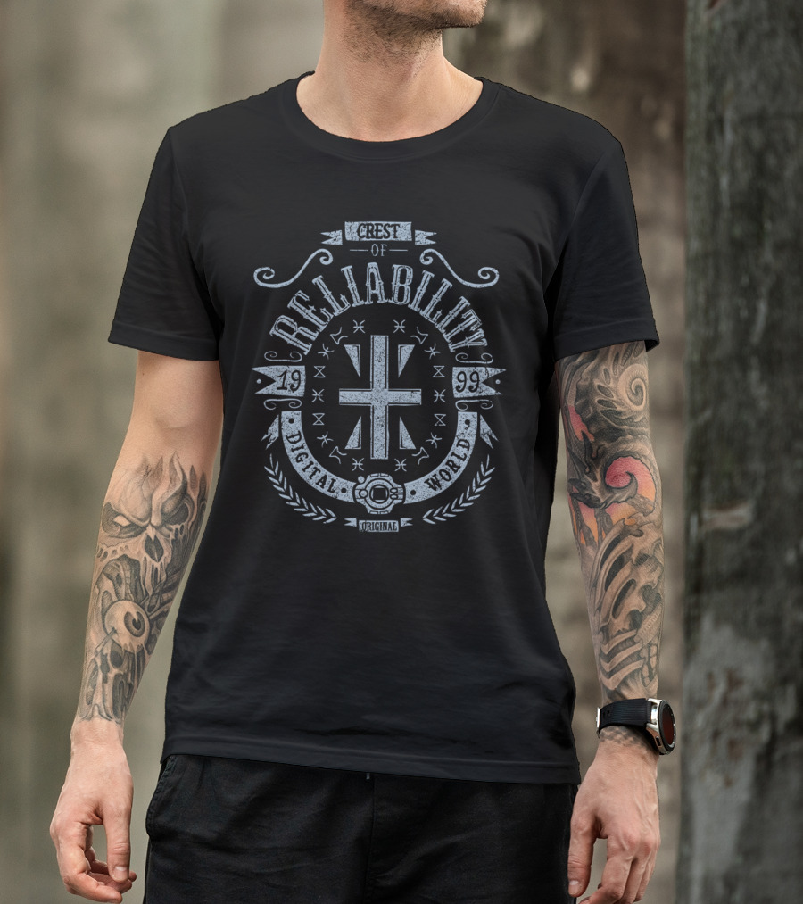 Crest Of Digital Reliability 1999 Original World T-Shirt