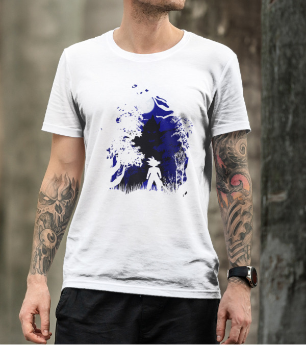 BATTLE IN THE NIGHT UNDER FULL MOON WITH DARK FOREST T-Shirt