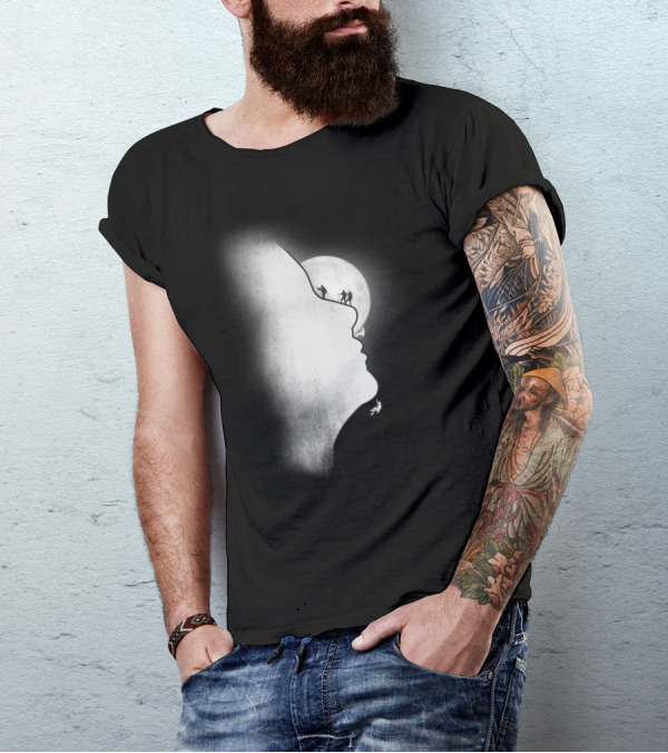 Exploring The Profile Adventure On The Moonlit T-Shirt
