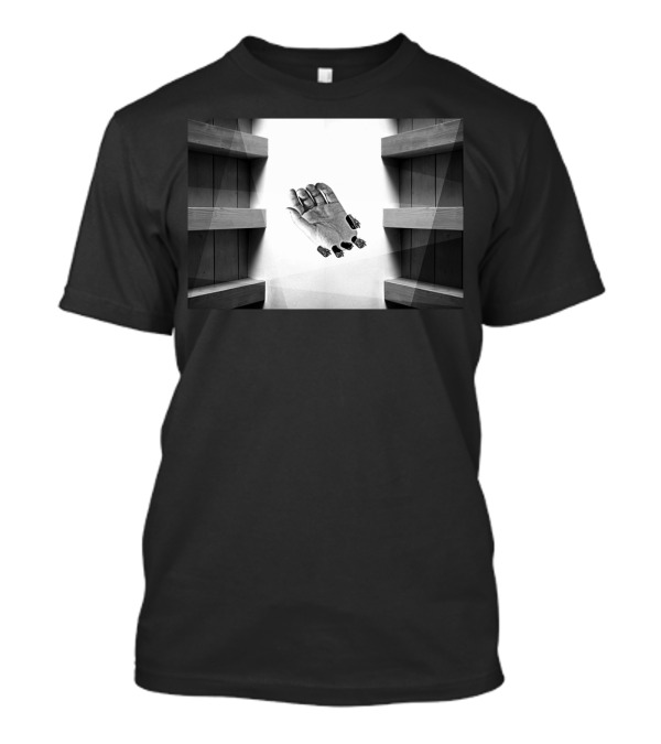Calendar Of Analytics Optical Illusion Hand And Shelves T-Shirt