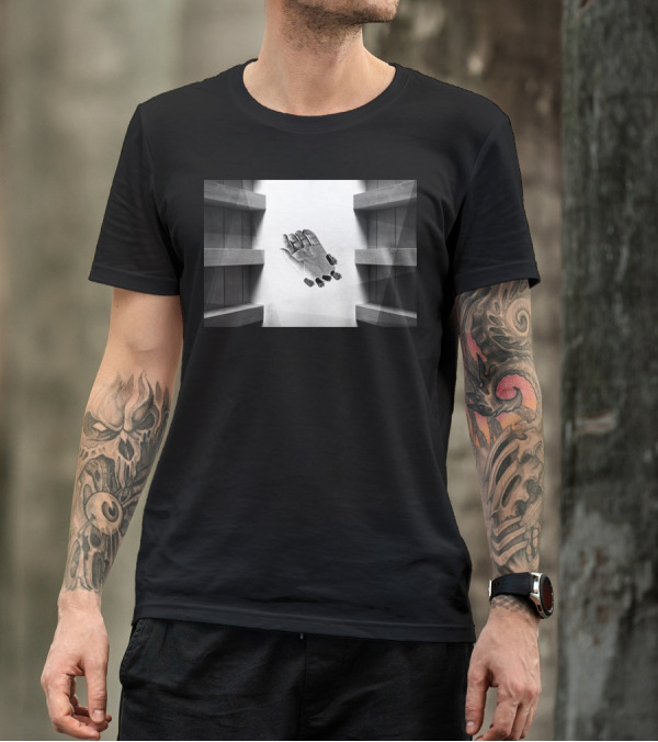 Calendar Of Analytics Optical Illusion Hand And Shelves T-Shirt