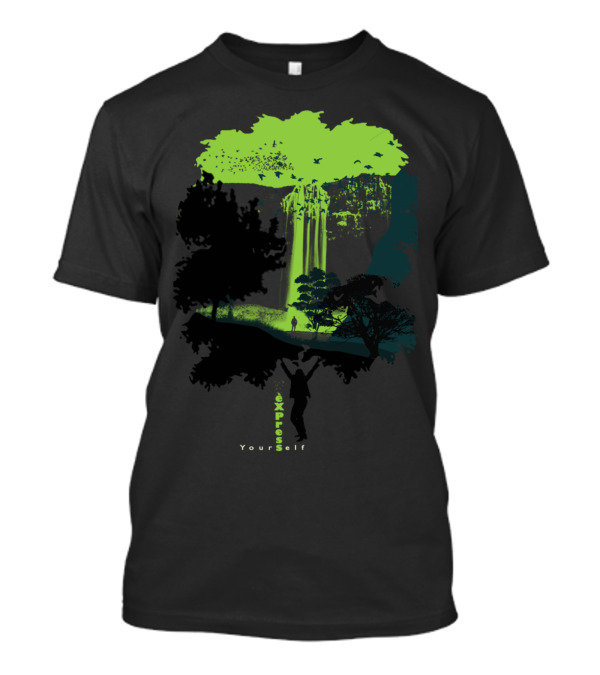 EXPress Yourself Collection Waterfall Adventure Climb Up T-Shirt