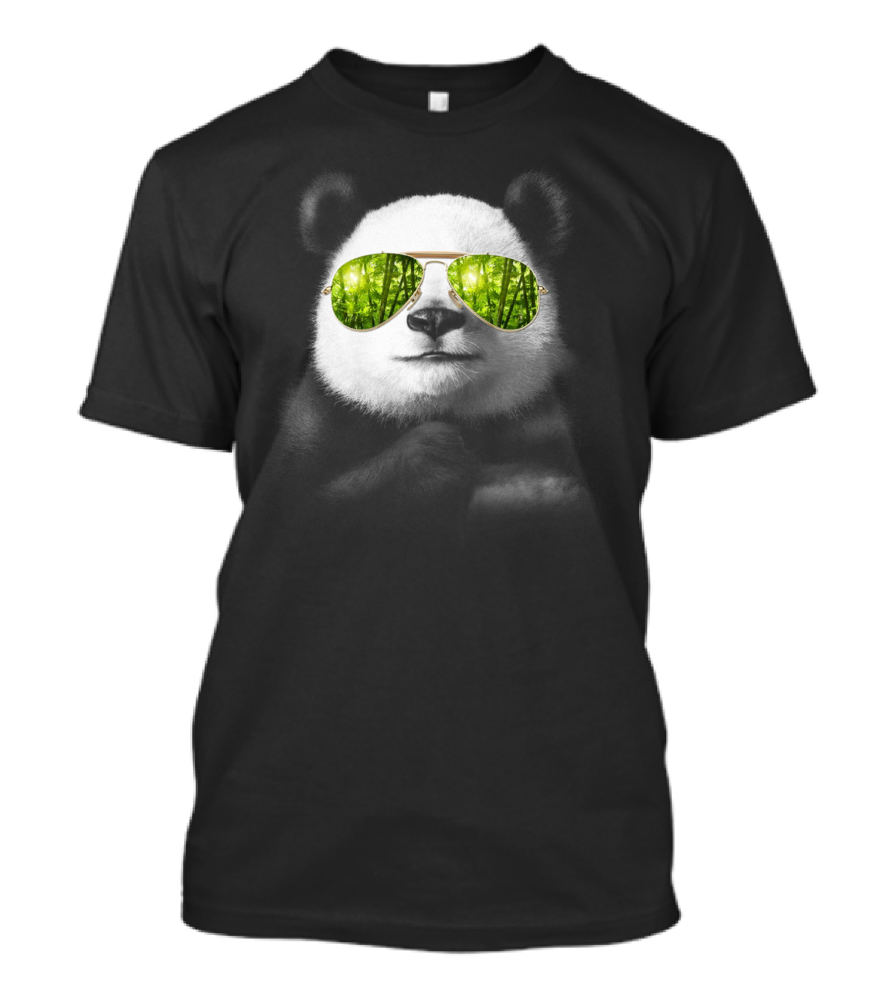 Cool Panda Jun Salaza Sunglasses Jungle Reflection T-Shirt