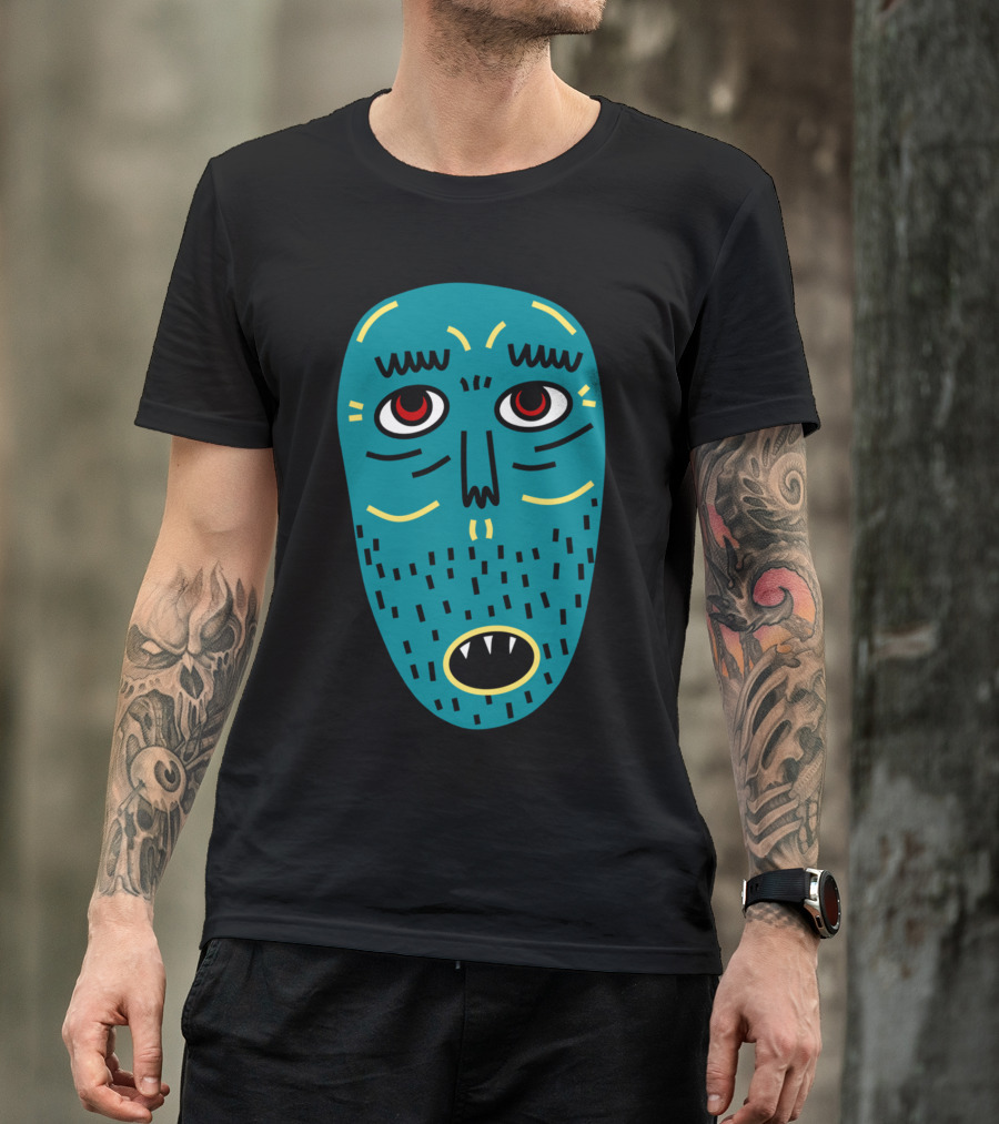 Abandoned Man Am Expression Mask T-Shirt