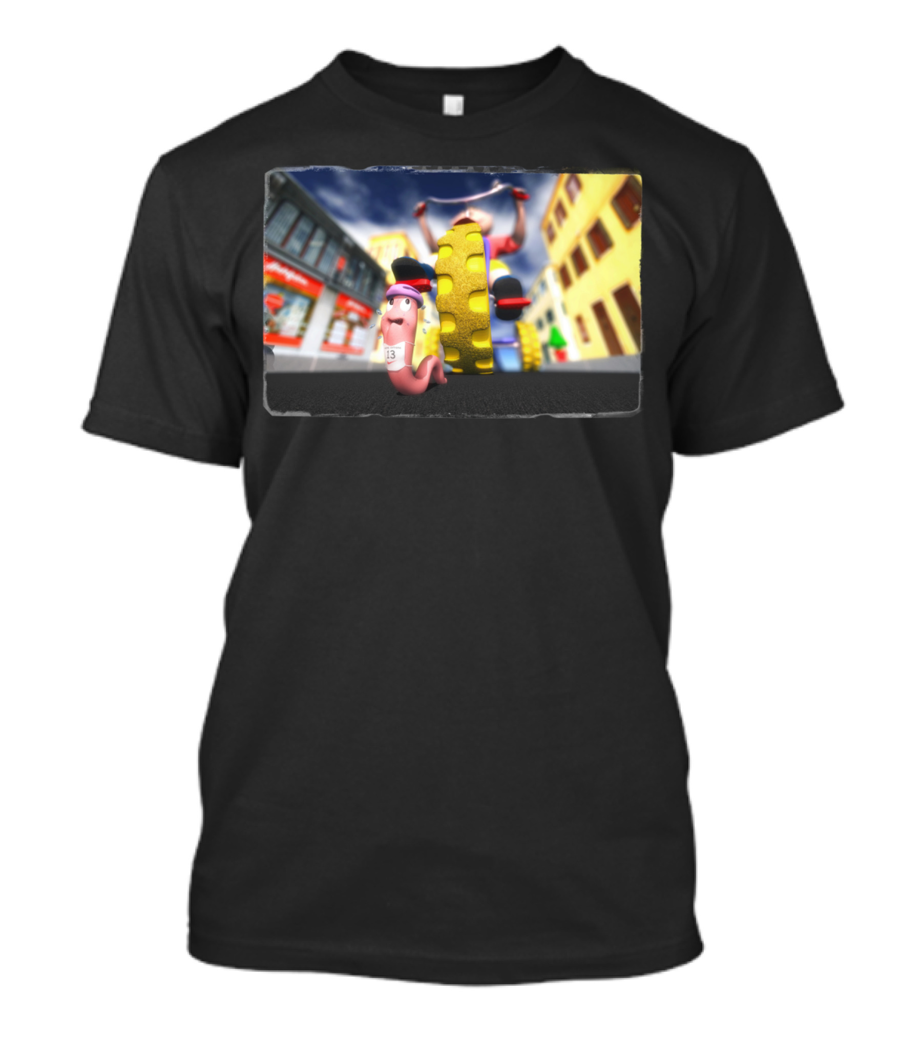 Extreme Race Worm On Tricycle Adventure T-Shirt