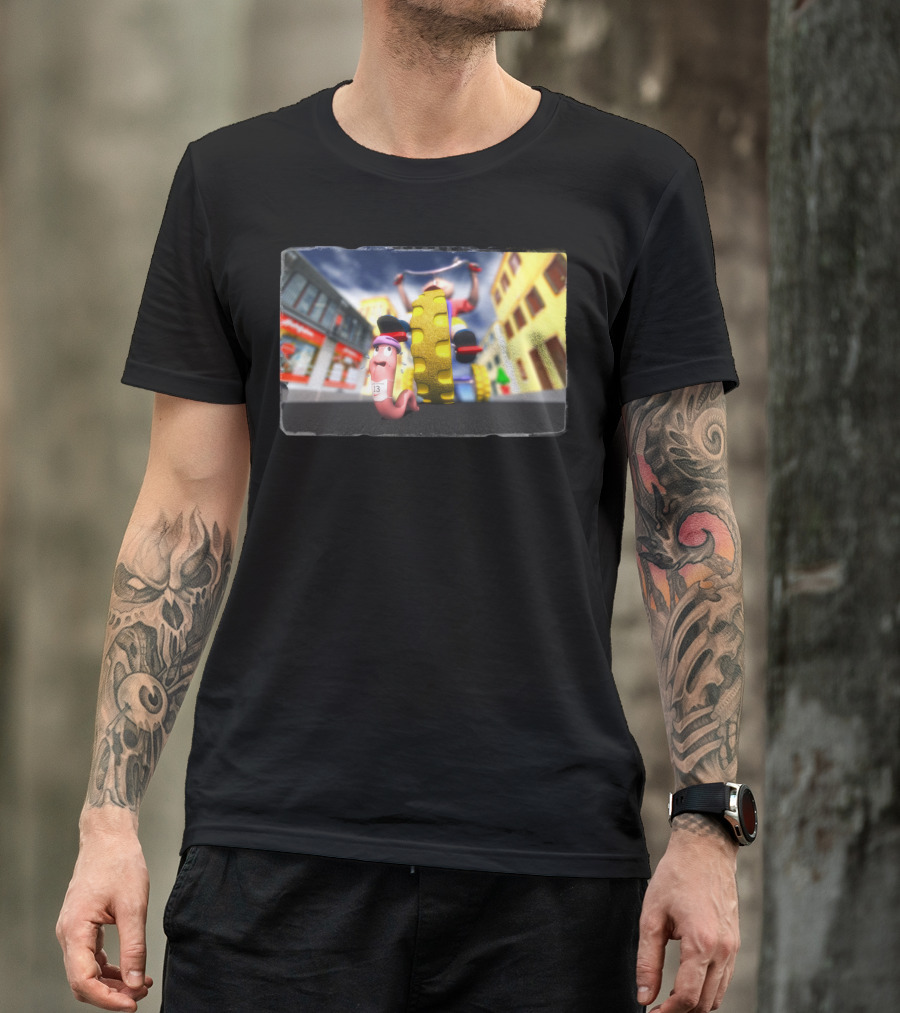 Extreme Race Worm On Tricycle Adventure T-Shirt