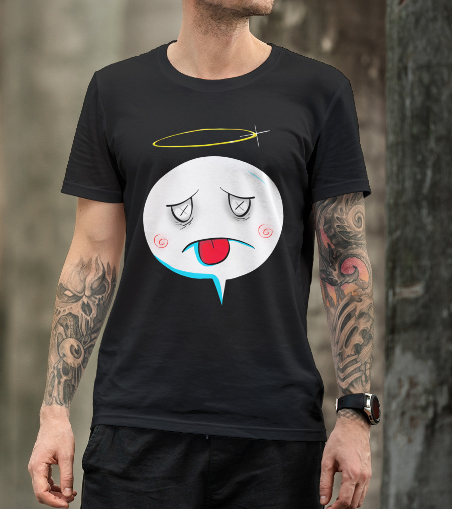 Angel Outside Halo Emoji Expression T-Shirt