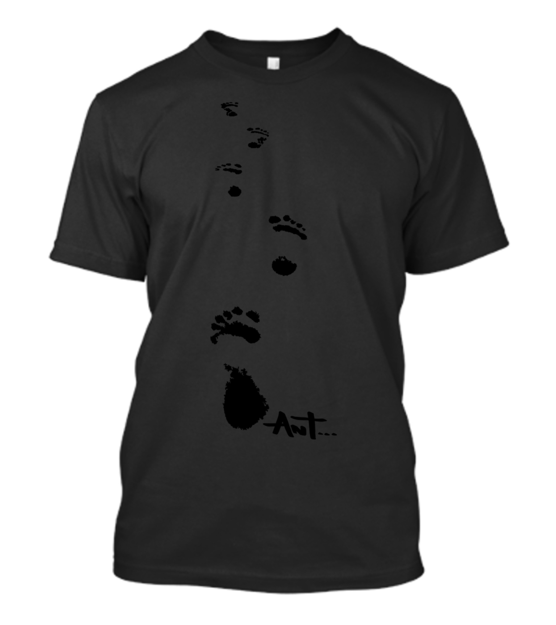 Footprints On The Moon Or Beach Ant T-Shirt
