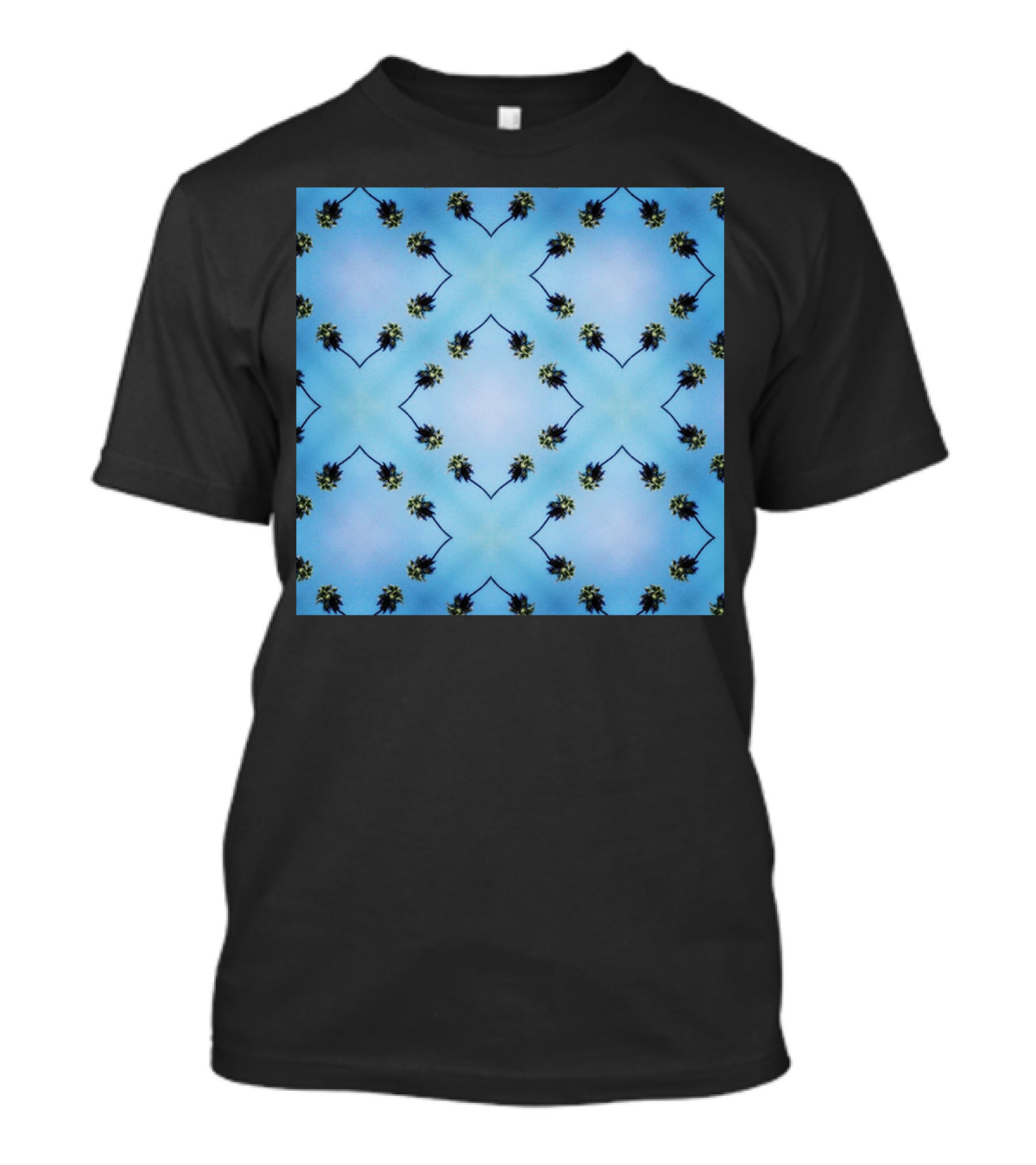 California Skies Blue Palm Tree T-Shirt