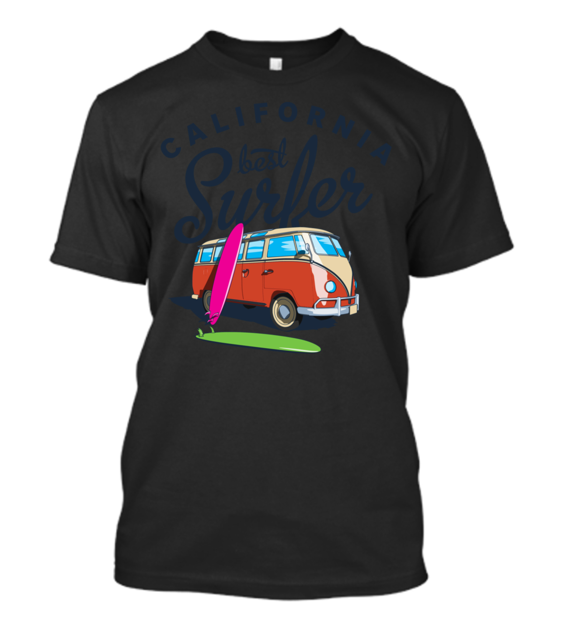 California Best Surfer Vintage Van T-Shirt